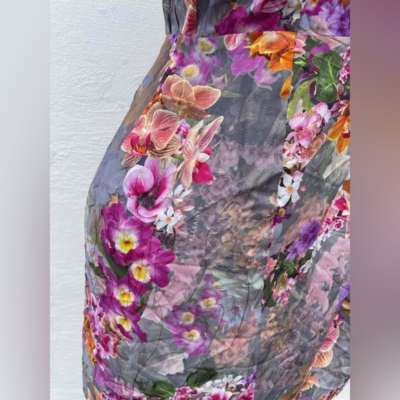 All Saints Multicolor Floral Mini Dress - Picture 5 of 8